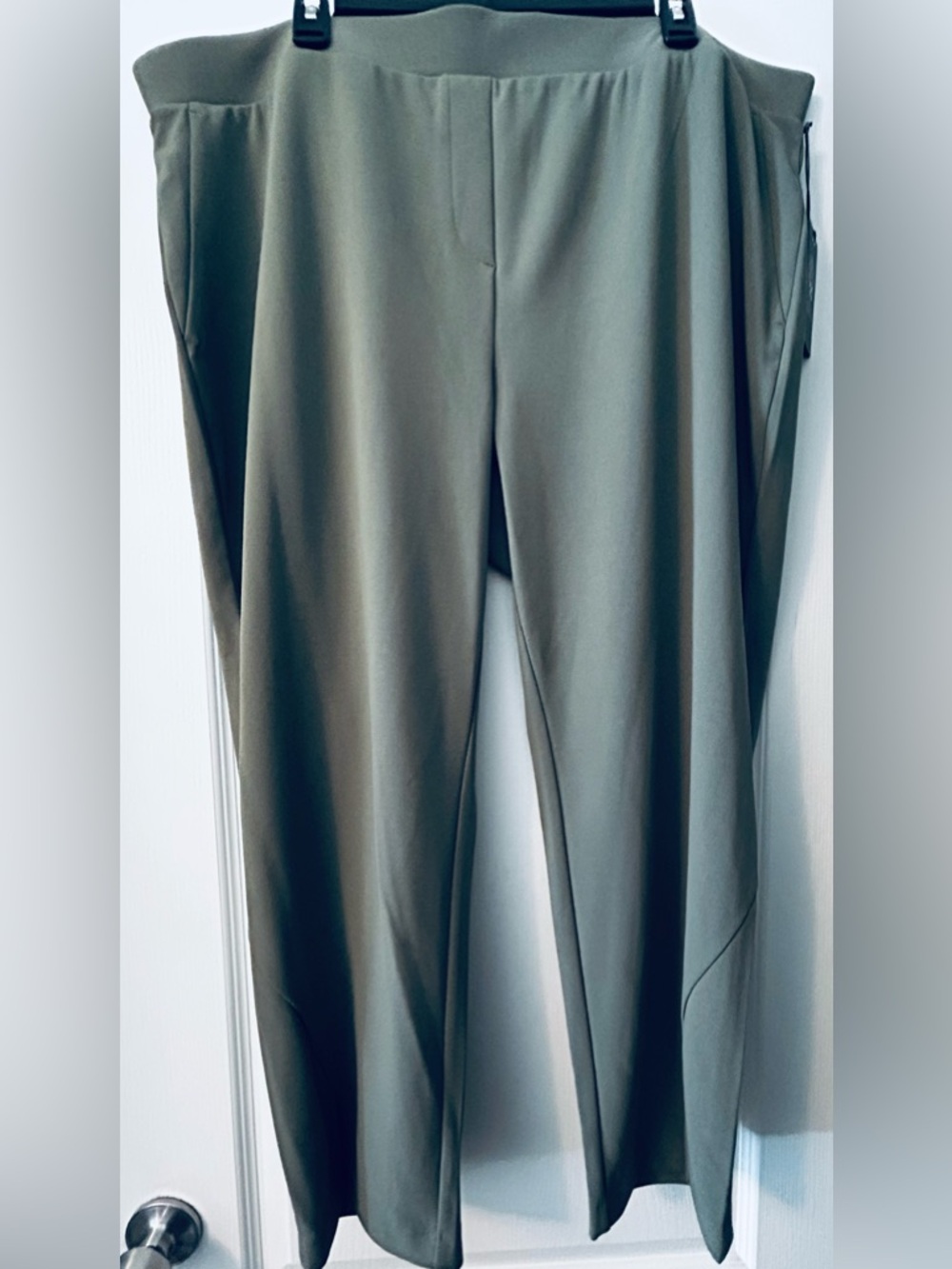 Vince Camuto Muted Olive Green Draped Slacks - NEW